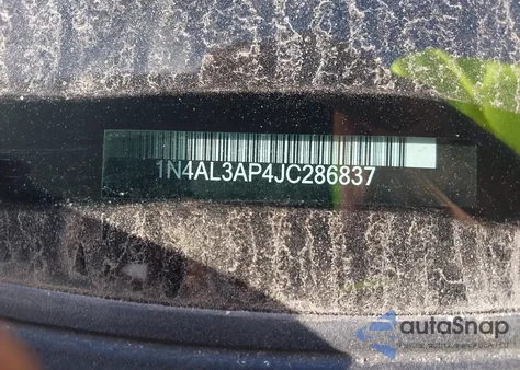 2018 Nissan Altima 2.5 Sr from USA, damaged, VIN 1N4AL3AP4JC286837